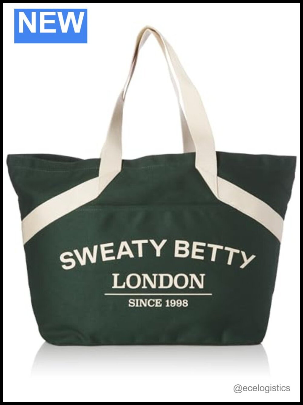 Roomy 100% Cotton Canvas Tote Bag with Pockets - Machine Washable